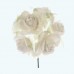 3" Diameter Paper Flower 6X12 | Ivory